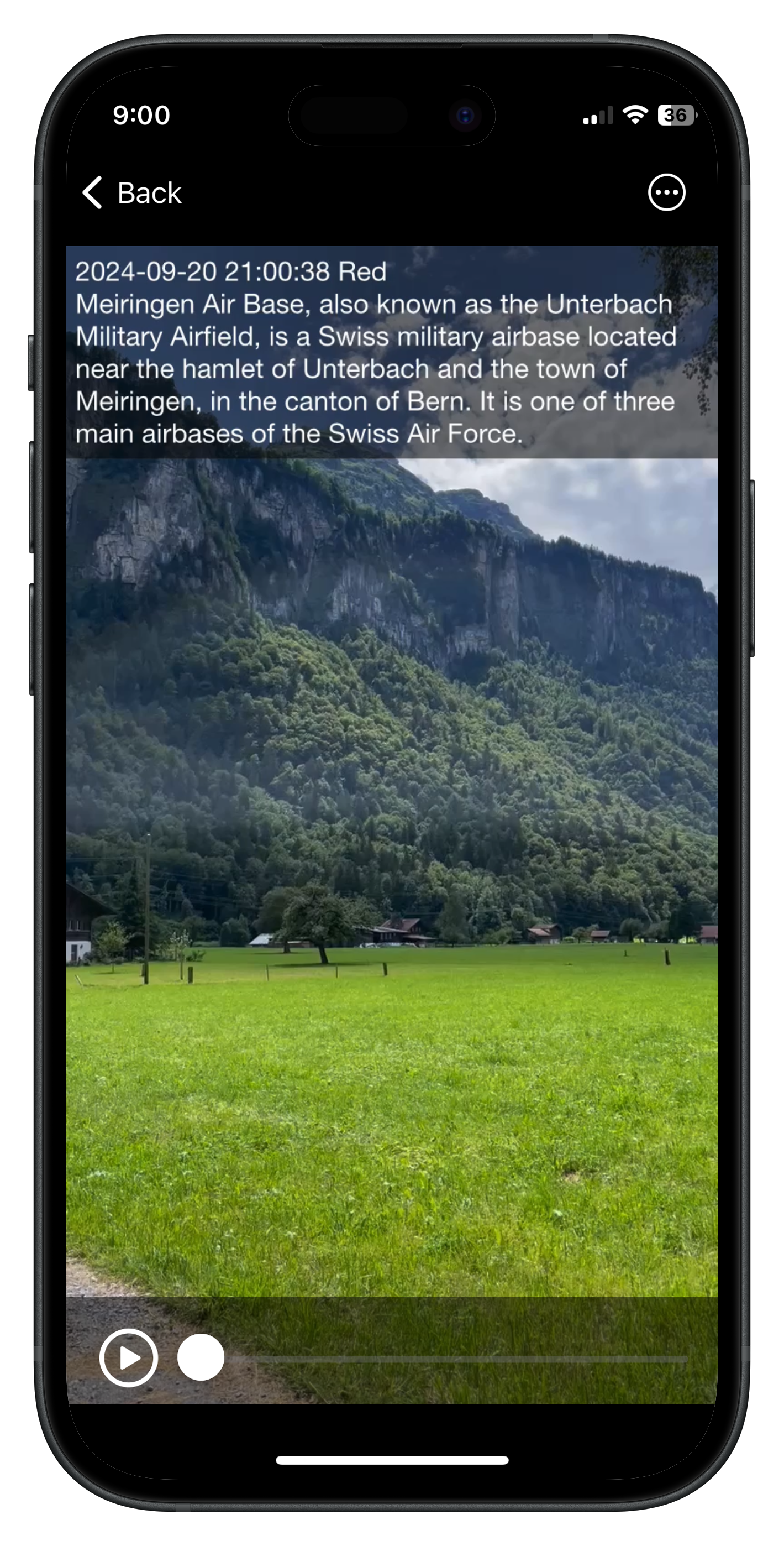 Another Text2Video app mockup on iPhone